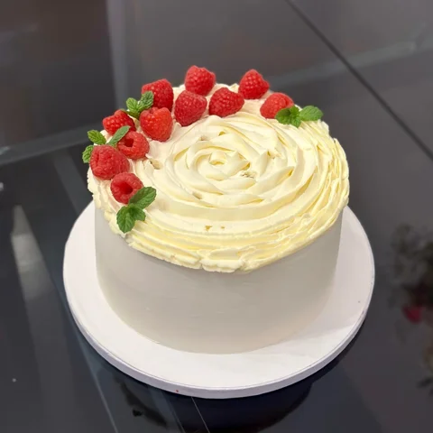 Raspberry Mousse Cake